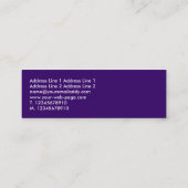 Carte De Visite Mini Sound Waves II - Violet foncé (Dos)