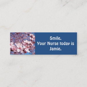 Carte De Visite Mini Souriez Votre infirmière aujourd'hui est Jamie Car