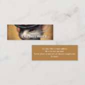Carte De Visite Mini Souris Nous avons déménagé (Devant / Derrière)