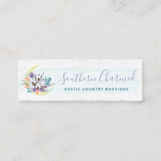 Carte De Visite Mini Southern Floral Cotton Moon & Wood Social Media