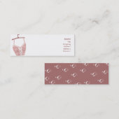 Carte De Visite Mini Soutien-gorge de Longlive - maigre (Devant / Derrière)