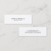 Carte De Visite Mini Spécial Unique Unique Consultant Branché (Devant / Derrière)