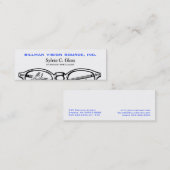 Carte De Visite Mini Spectacles lunettes Vue optique (Devant / Derrière)