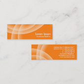 Carte De Visite Mini Sphères de recouvrement - orange (Devant / Derrière)