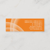 Carte De Visite Mini Sphères de recouvrement - orange (Dos)