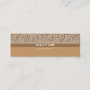 Carte De Visite Mini Spiral Motif Skinny Business