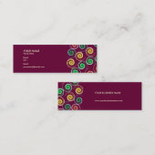 Carte De Visite Mini Spirales colorées| Design (Devant / Derrière)