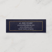 Carte De Visite Mini Splatter Abstrait | Photographie (Dos)