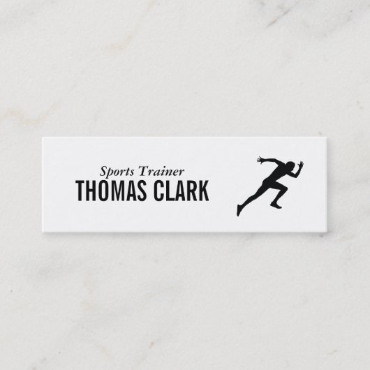 Carte De Visite Mini Sprinter | Entraîneur sportif (Devant)