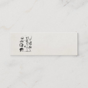 Carte De Visite Mini Squelettes antiques squelettiques d'anatomie de