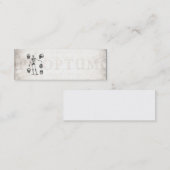 Carte De Visite Mini Squelettes antiques squelettiques d'anatomie de (Devant / Derrière)