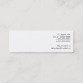 Carte De Visite Mini Squelettes jaunes magenta cyan d'impression (Dos)