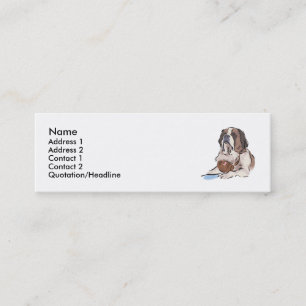 Carte De Visite Mini St Bernard