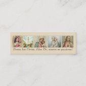 Carte De Visite Mini St Joseph, coeur sacré, Mary, Fatima, Therese (Devant)