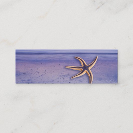 Carte De Visite Mini Starfish sur la plage (Devant)