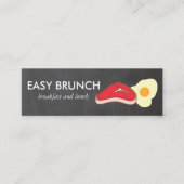 Carte De Visite Mini Steak et oeufs Chalkboard (Devant)