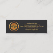 Carte De Visite Mini Stock d'or Black Elegance Forex (Dos)