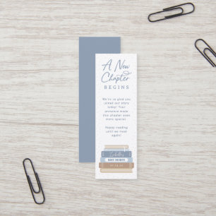 Carte De Visite Mini Storybook Baby shower Mini Faveurs Signet
