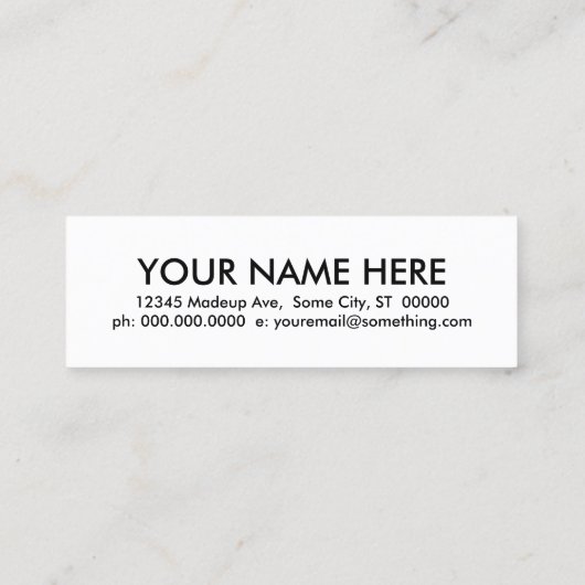 Carte De Visite Mini studio de yoga. (Dos)