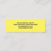 Carte De Visite Mini Style minimaliste exceptionnel (Dos)