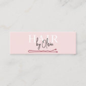 Carte De Visite Mini Styliste de cheveux QR Code Typographie moderne (Devant)