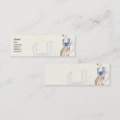 Carte De Visite Mini Styliste - maigre (Devant / Derrière)