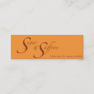 Carte De Visite Mini Sucre et safran