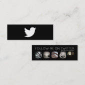 Carte De Visite Mini suiveurs twitter (Devant / Derrière)