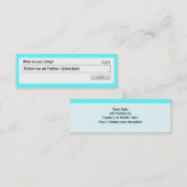 Carte De Visite Mini Suivez-moi (Devant / Derrière)