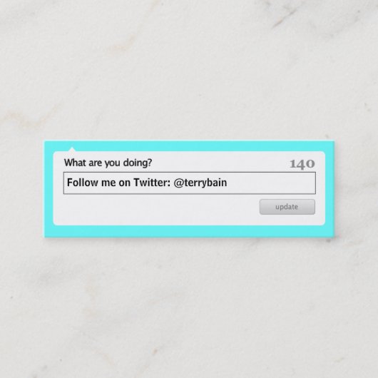 Carte De Visite Mini Suivez-moi (Devant)