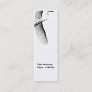 Carte De Visite Mini Suivez votre photographie de Tao de coeur/zen