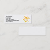 Carte De Visite Mini Sun (Devant / Derrière)