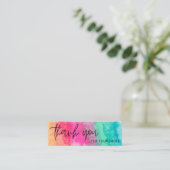 Carte De Visite Mini Support d'aquarelle Insérer un mini-carte de visit (Debout devant)