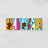 Carte De Visite Mini Surfboards Beach Bum Surfing Hippie Vans (Dos)