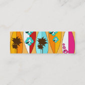 Carte De Visite Mini Surfboards sur le thème de la promenade Summer Bea (Dos)