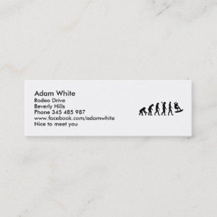Carte De Visite Mini Surfer d'évolution