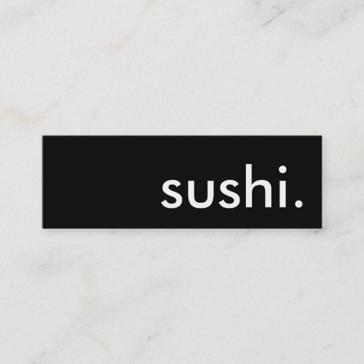 Carte De Visite Mini sushi. (Devant)