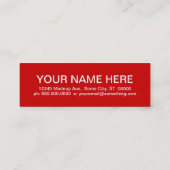 Carte De Visite Mini SWING (carrés mod) (Dos)