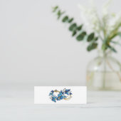 Carte De Visite Mini Symbole infini de papillons Morpho bleus (Debout devant)