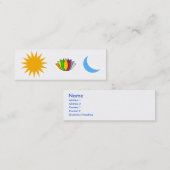 Carte De Visite Mini Symboles Yoga auto-réalisateurs (Devant / Derrière)