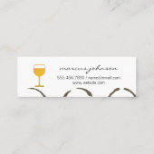 Carte De Visite Mini Taches et Verre de Vin Perdues (Dos)