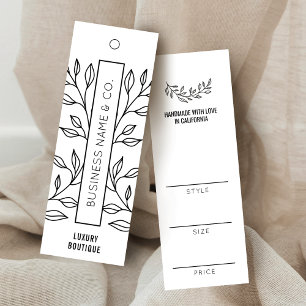 Carte De Visite Mini Tag de prix minimaliste des vêtements floraux