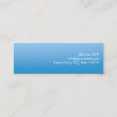 Carte De Visite Mini Tag Dental Office Tooth & Clean Water Dentist Name (Dos)