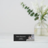 Carte De Visite Mini Tailleur de pierres monumental au travail (Debout devant)