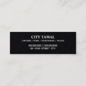 Carte De Visite Mini Tamales mexicains (Dos)