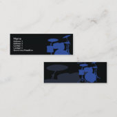 Carte De Visite Mini Tambours - maigres (Devant / Derrière)