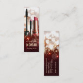 Carte De Visite Mini Tapis à lèvre Eyebrow Crayon or moderne Parties sc (Devant / Derrière)