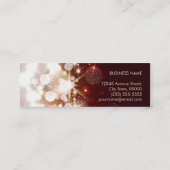 Carte De Visite Mini Tapis à lèvre Eyebrow Crayon or moderne Parties sc (Dos)