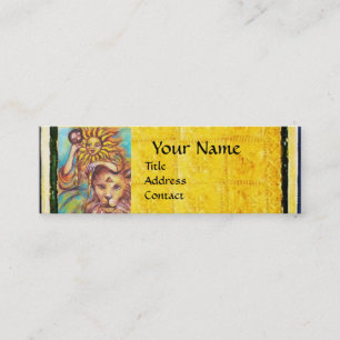 CARTE DE VISITE MINI TAROTS DES OMBRES PERDUES 19 / LE SOLEIL