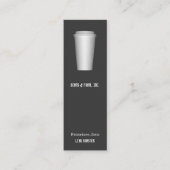 Carte De Visite Mini Tasse à aller café (Devant)